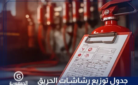 جدول توزيع رشاشات الحريق​